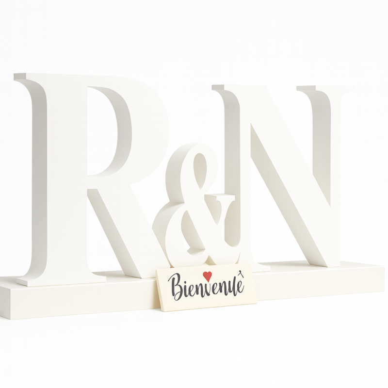 Lettres de mariage géantes
