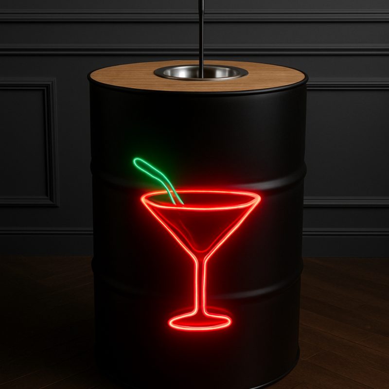 FONTAINE à punch (Baril en métal)